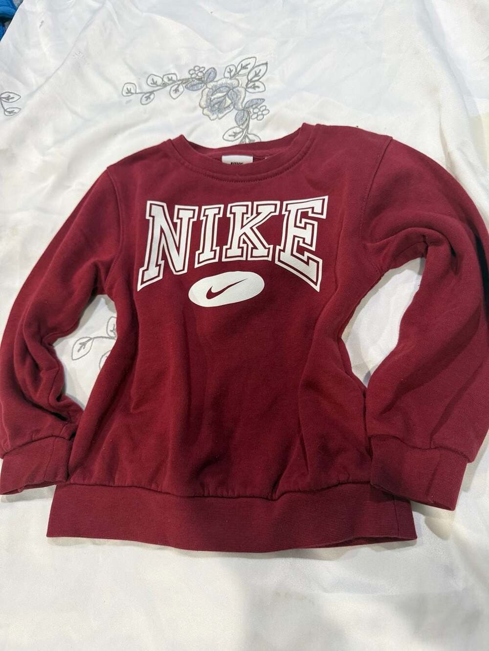 Nike Toddler Maroon Graphic Crewneck Sweatshirt Size 4-5YRS